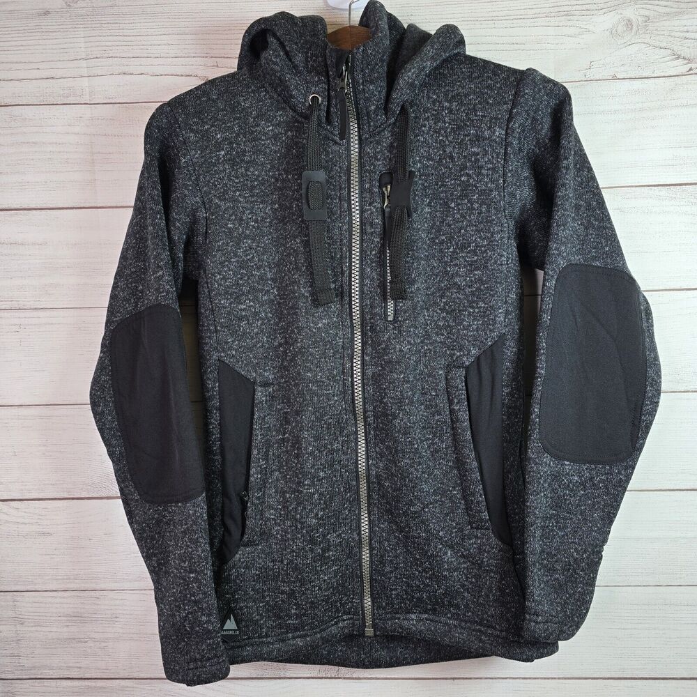 Amabilis Men's Gray Responder Tactical Military Hooded Jacket Mens Size X-Small